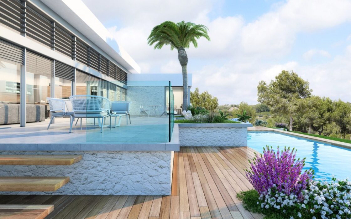 Вилла 3-4 спальни в Ориуэла Коста у гольф-клуба