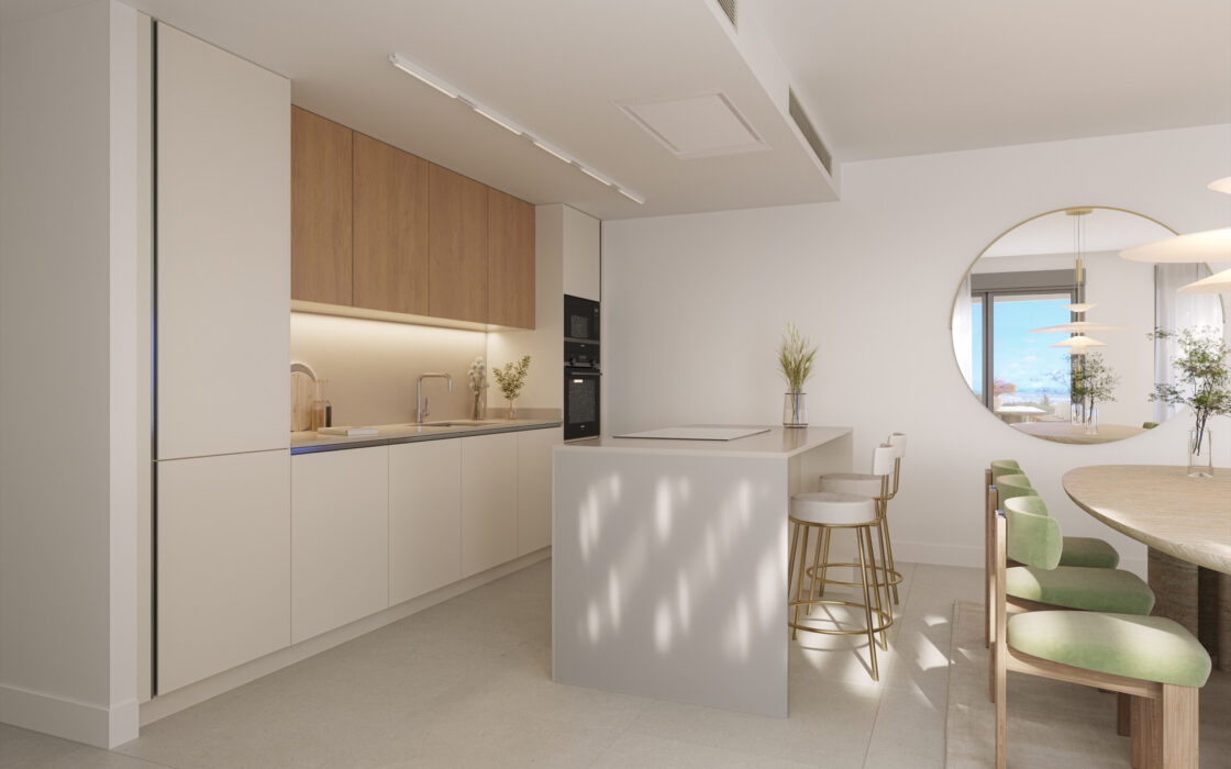 Трехспальные апартаменты в Эстепоне с террасой 225 кв.м