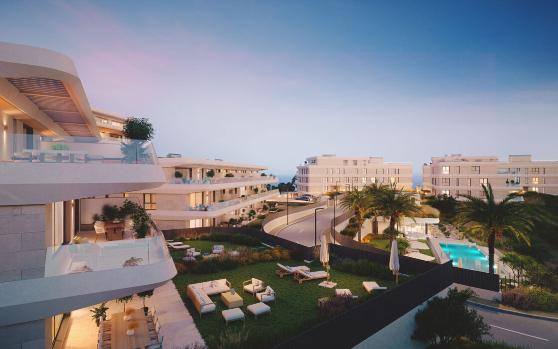 Четырехспальные апартаменты в Эстепоне с террасой 242 кв.м