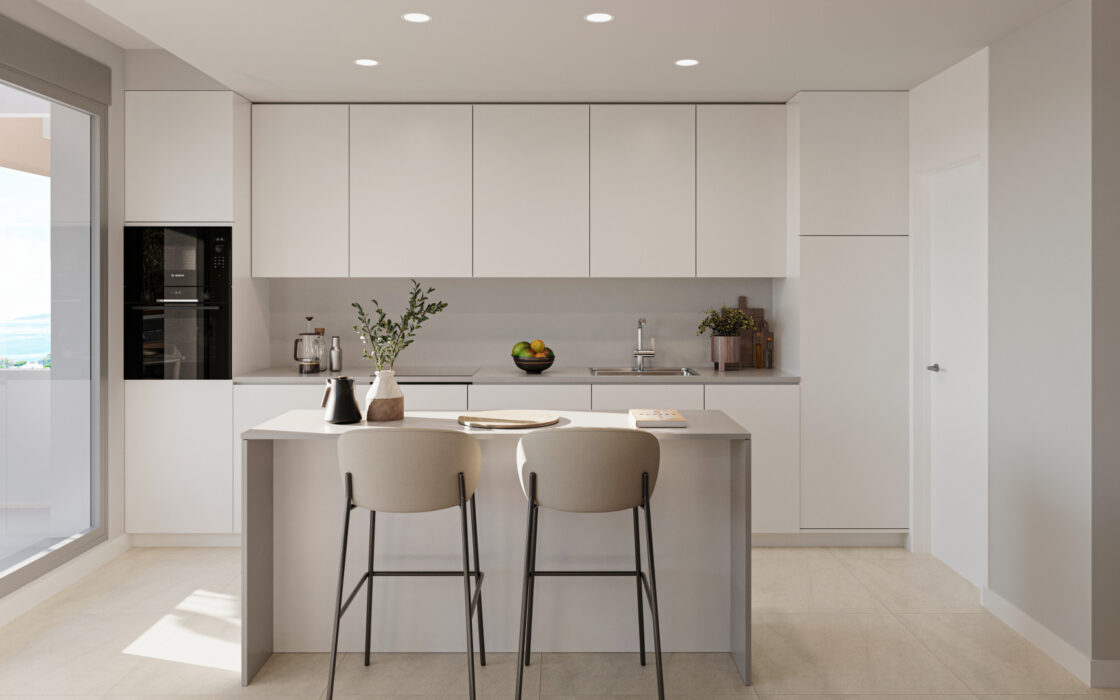 1-спальные апартаменты 132 кв.м в Эстепоне с террасой