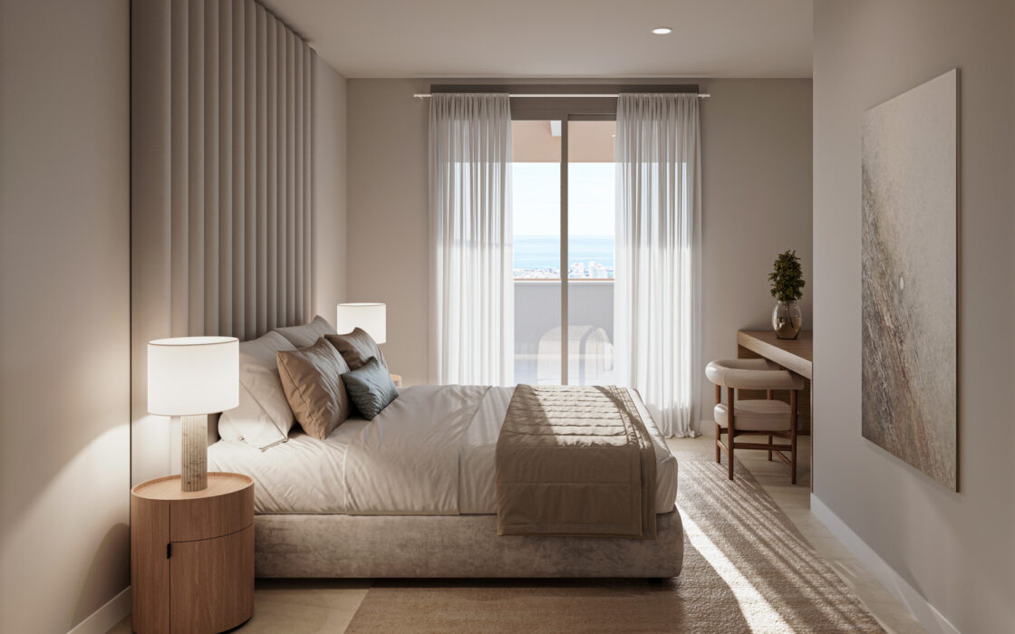 Четырехспальные апартаменты в Эстепоне с террасой 227 кв.м