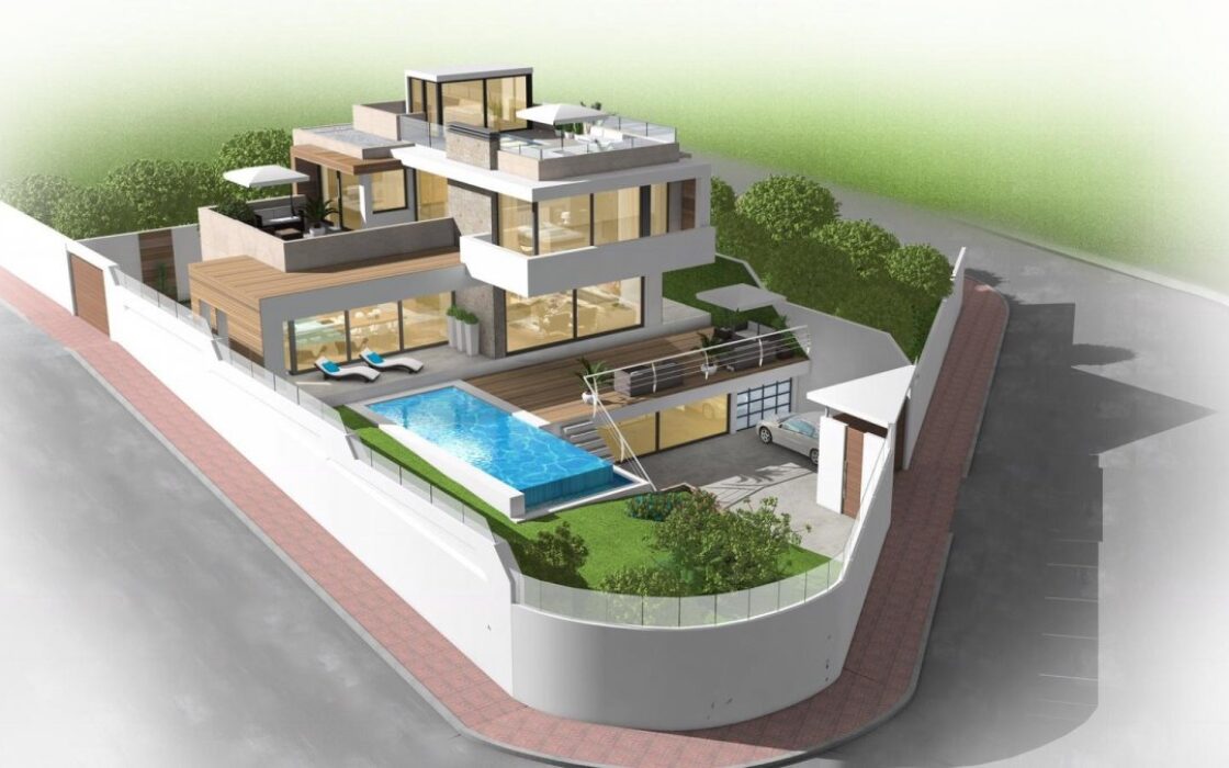 Новий будинок з терасами в Сьюдад-Кесада 350 кв.м