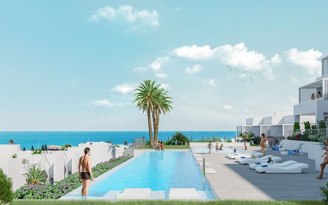 Квартиры с террасами у моря в Вильяхойосе 106.74 кв.м.