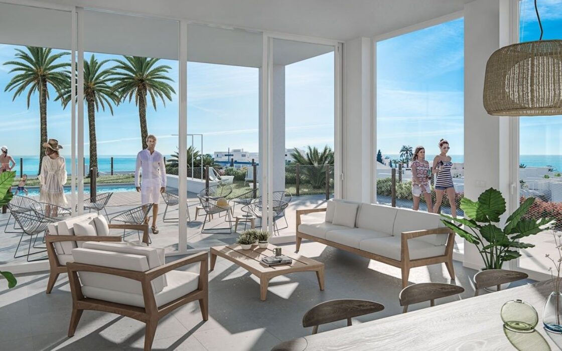 Квартиры с террасами у моря в Вильяхойосе 106.74 кв.м.