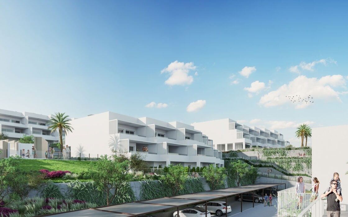 Квартиры с террасами у моря в Вильяхойосе 106.74 кв.м.