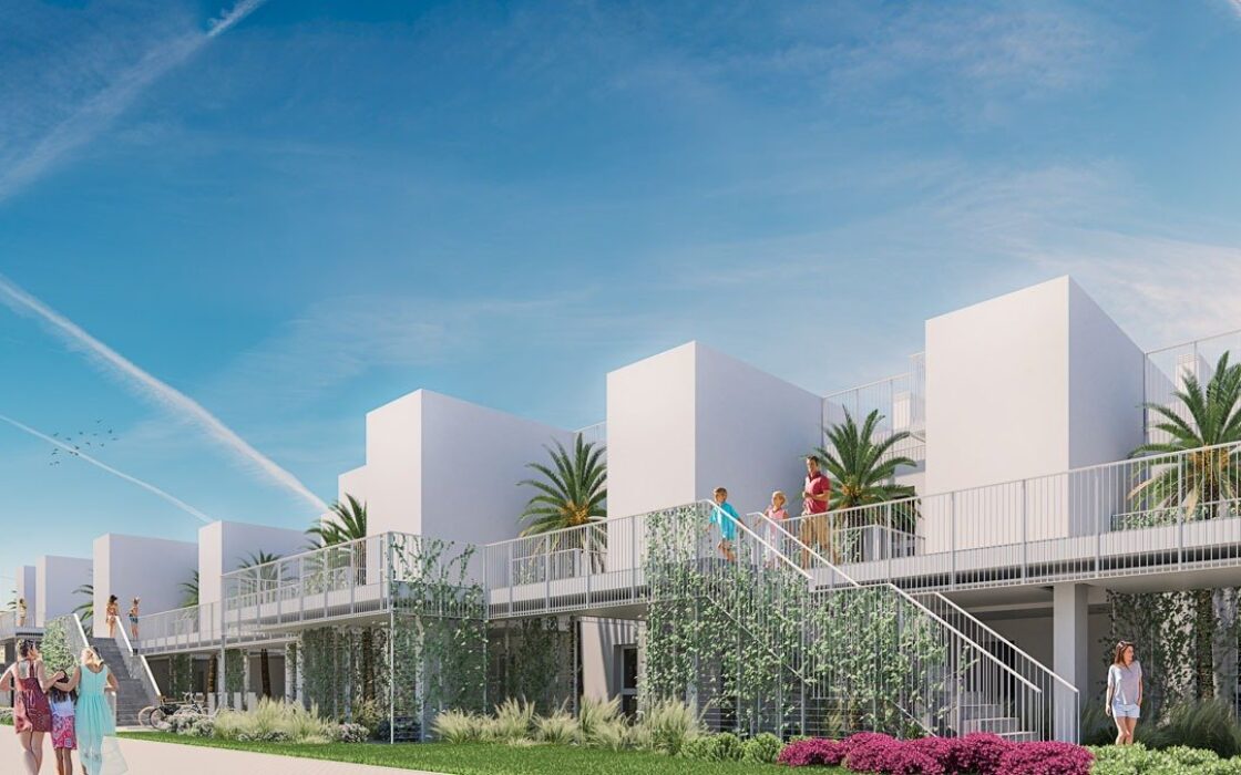 Квартиры с террасами у моря в Вильяхойосе 106.74 кв.м.