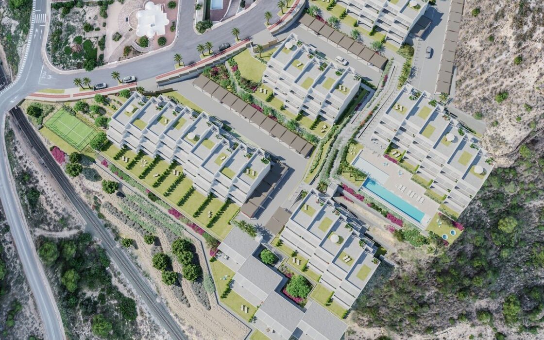 Квартиры с террасами у моря в Вильяхойосе 106.74 кв.м.