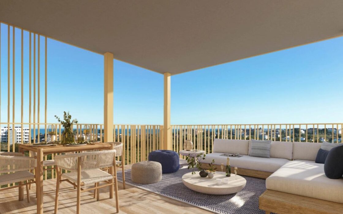 Нові екологічні будинки в Ель-Вержере біля моря з терасами