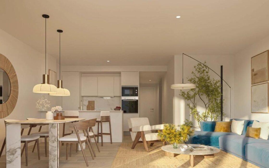 Нові будинки в Ель-Верджері біля моря з великими терасами