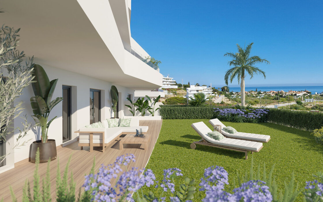 3-кімнатні апартаменти з терасою в Естепоні 119 м.кв.