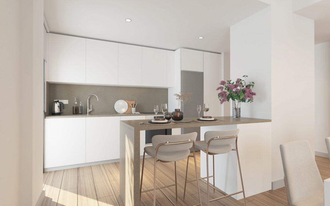 3-кімнатні апартаменти з терасою в Естепоні 119 м.кв.