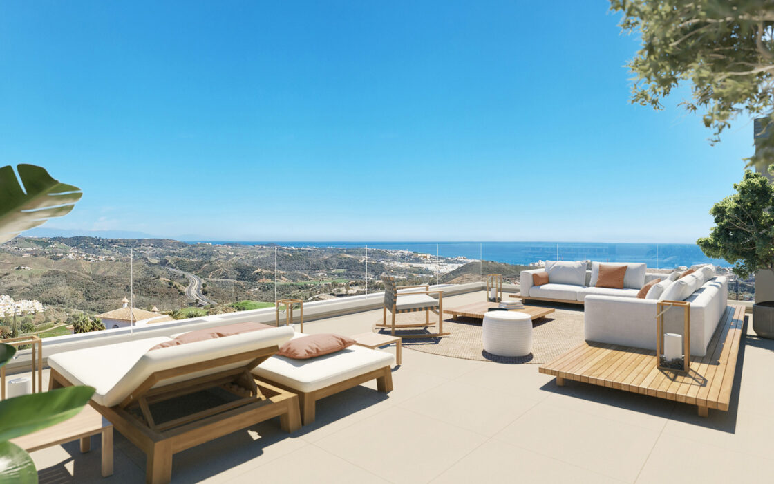 3-спальные апартаменты с террасой в Ла Кала-де-Михас