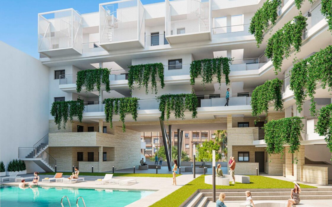 Просторные апартаменты в Торревьехе 98 кв.м у моря