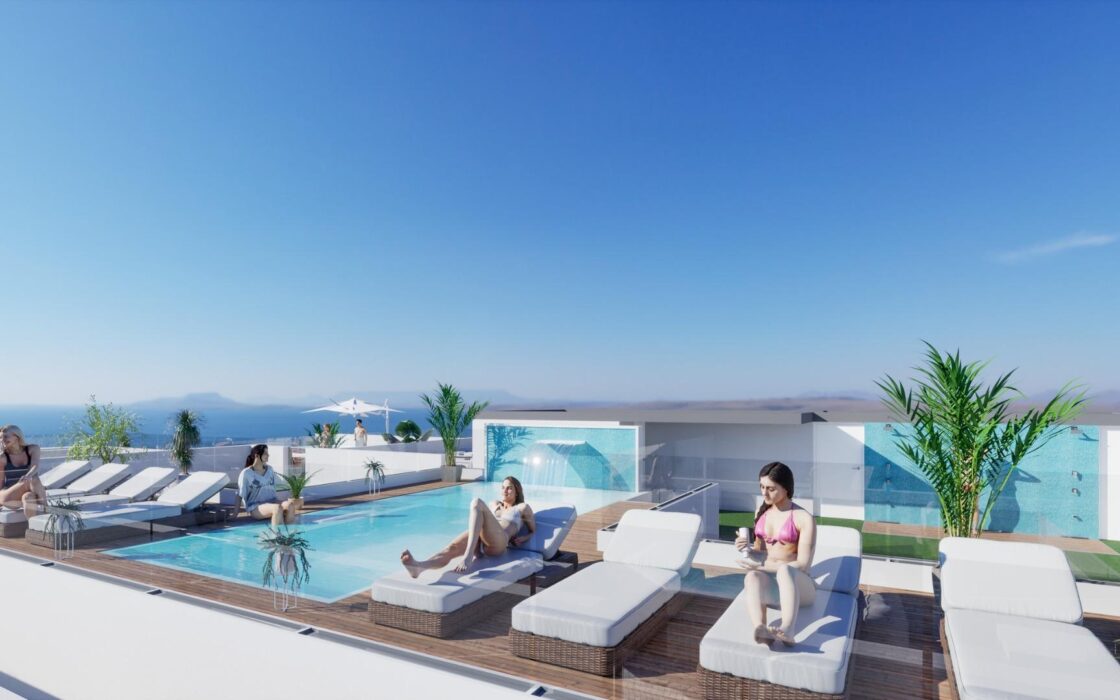 Нові квартири в Торрев’єсі з терасою 64 кв.м біля моря