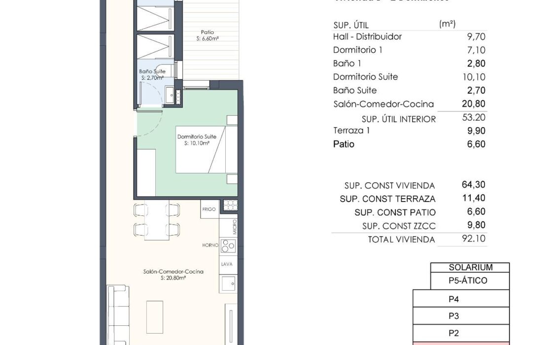 Нові квартири в Торрев’єсі з терасою 64 кв.м біля моря