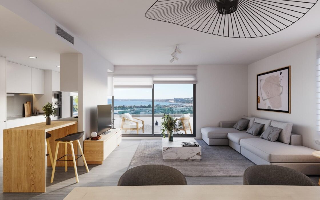 Будинки з терасами біля моря в новому комплексі Аліканте