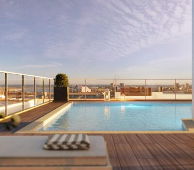 Будинки нової забудови в Аліканте з терасами біля моря