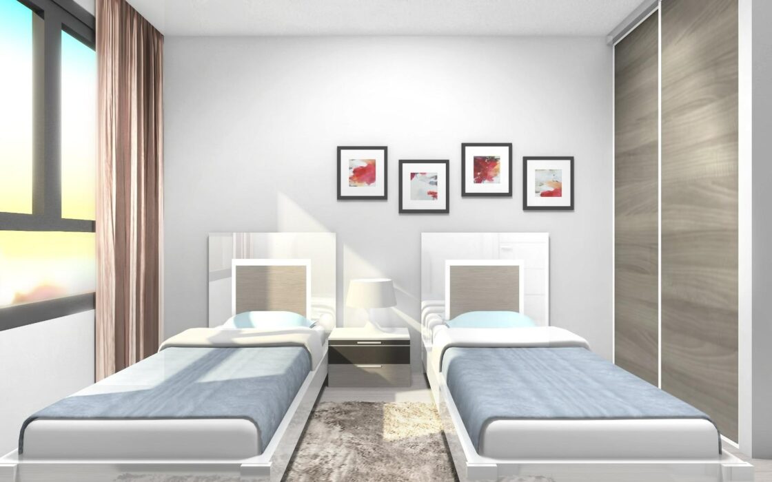 Нова квартира з терасою в новобудові Мадрида 65 кв.м.