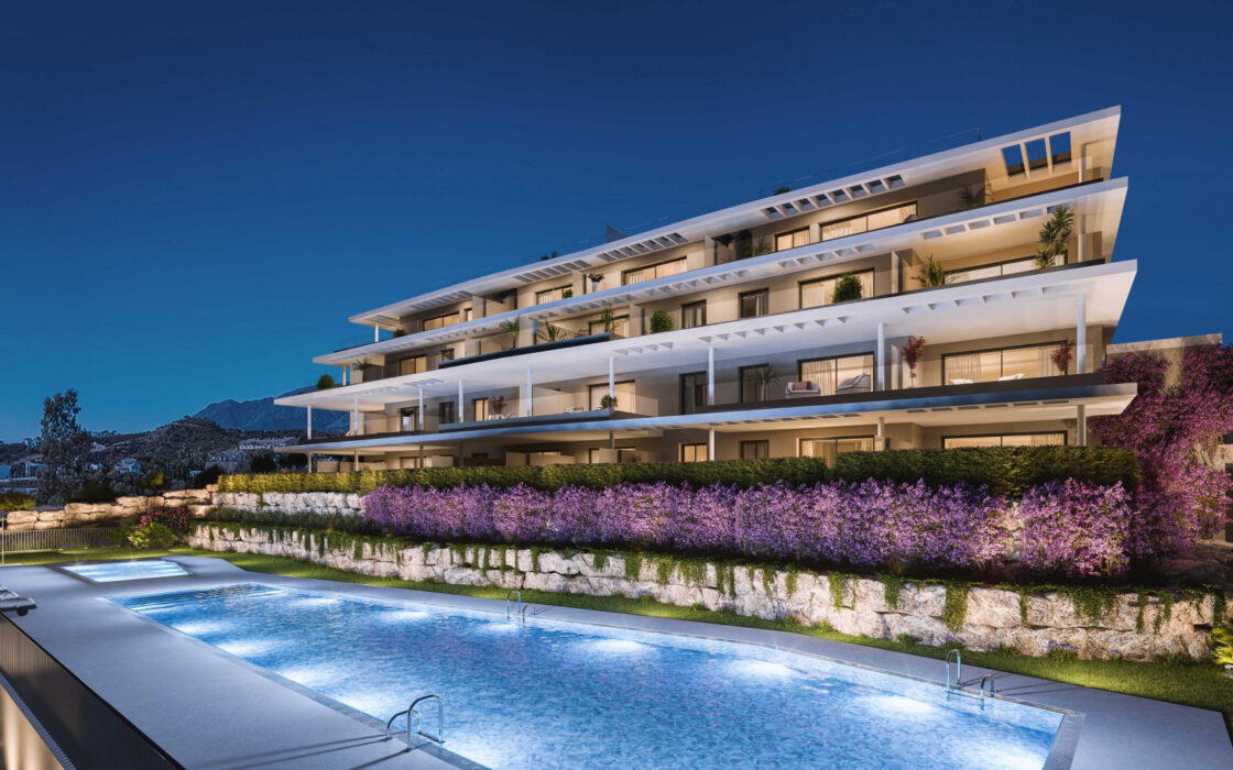 Просторні квартири з 2 спальнями в Естепоні біля моря 98 кв.м