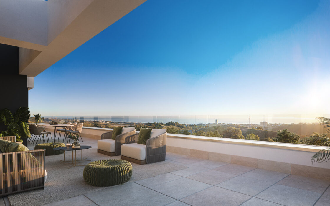 2-комнатные апартаменты с террасой в Марбелье, 87.35 кв.м.