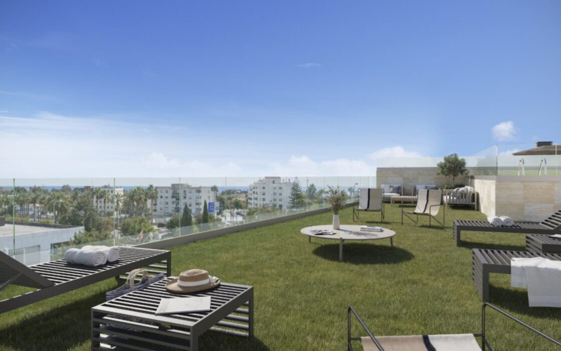 3-комнатные апартаменты с террасой в Сан-Педро де Алькантара