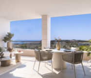 Трикімнатні апартаменти в новому комплексі біля гольфу в Міхасі