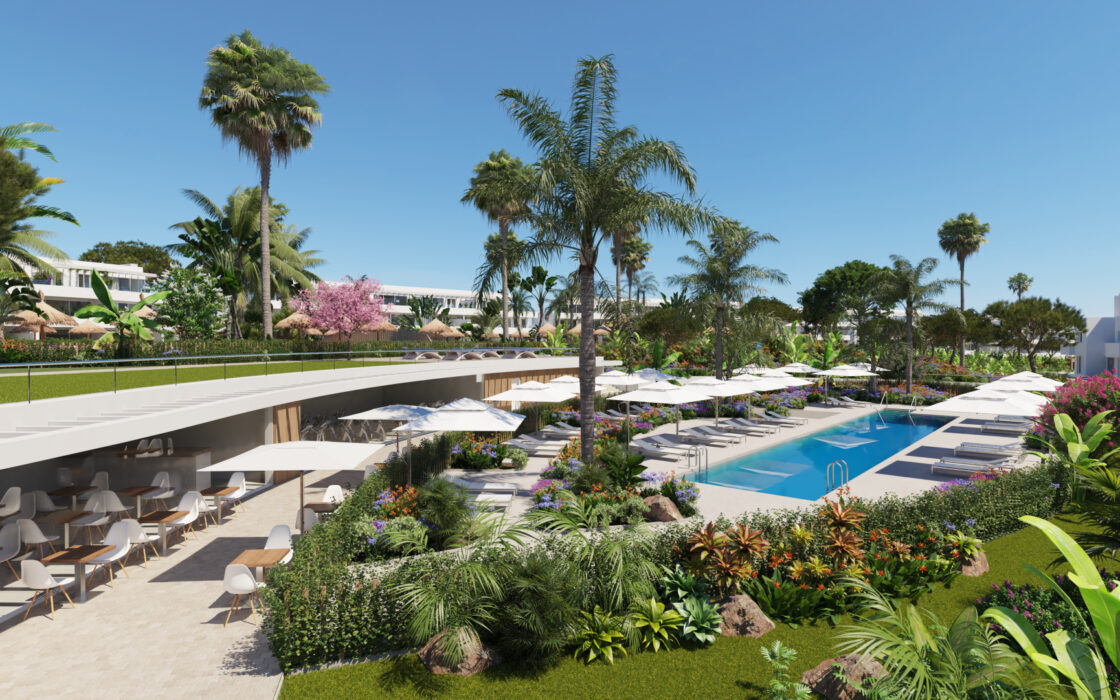 Апартаменты в Сотогранде с террасой, 109 кв.м, 3 комнаты