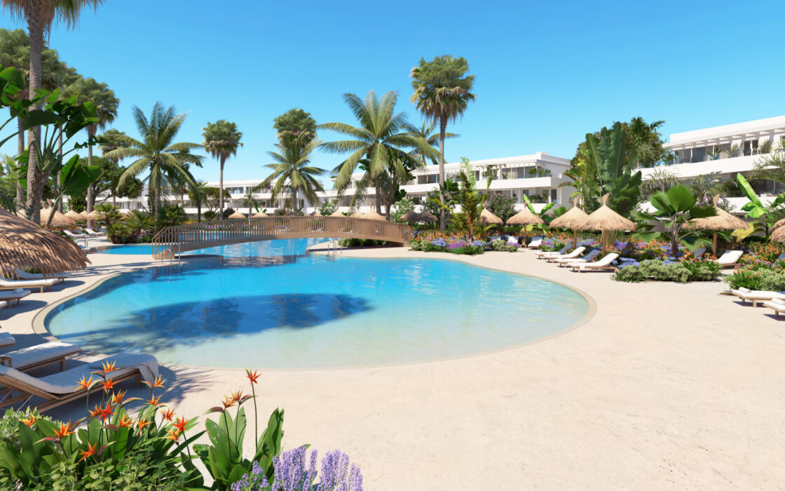 Терраса, 3 комнаты в Гольф-курорте Алькаидес 118 кв.м