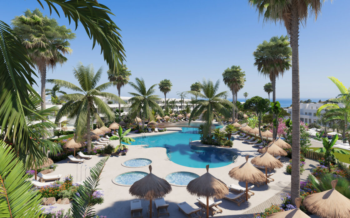 Терраса, 3 комнаты в Гольф-курорте Алькаидес 118 кв.м