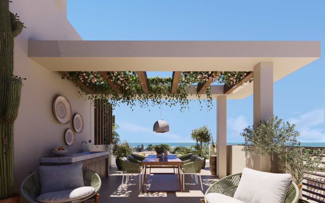 Четырехкомнатный пентхаус в Марбелье с террасой 418,28 кв.м