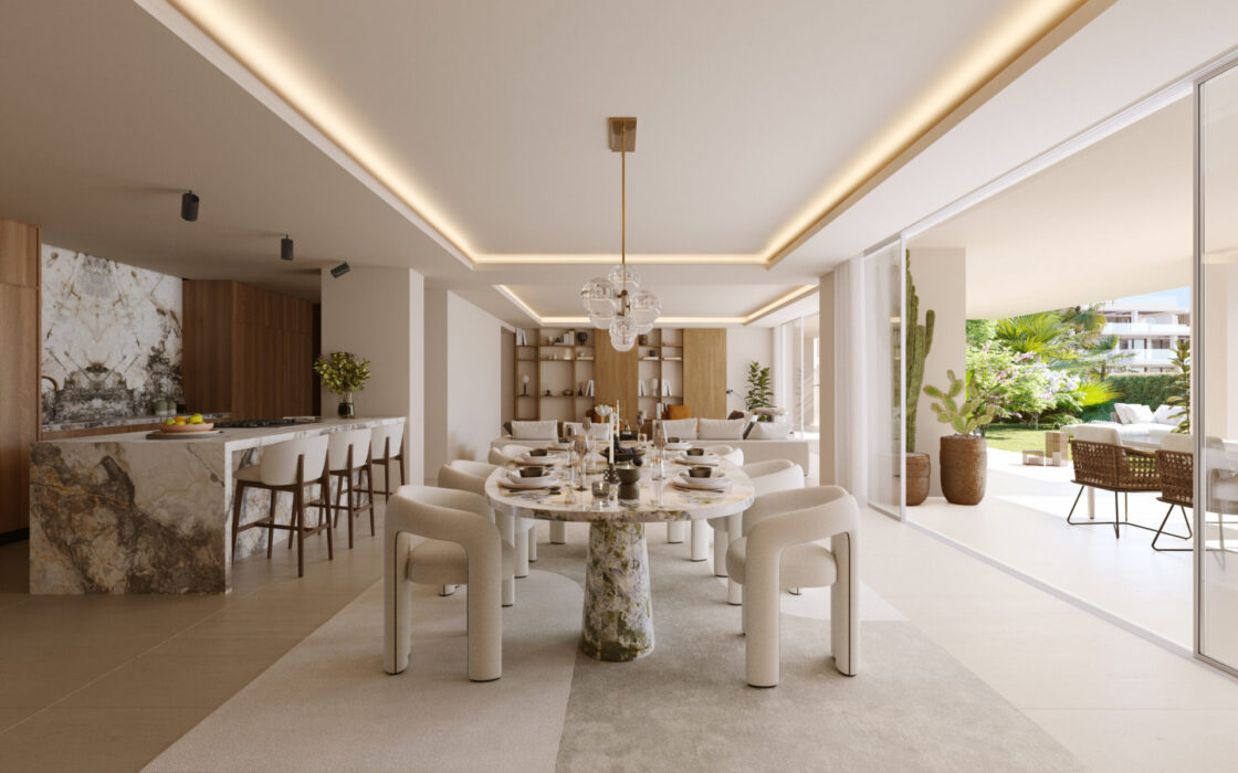 Четырехкомнатный пентхаус в Марбелье с террасой 418,28 кв.м