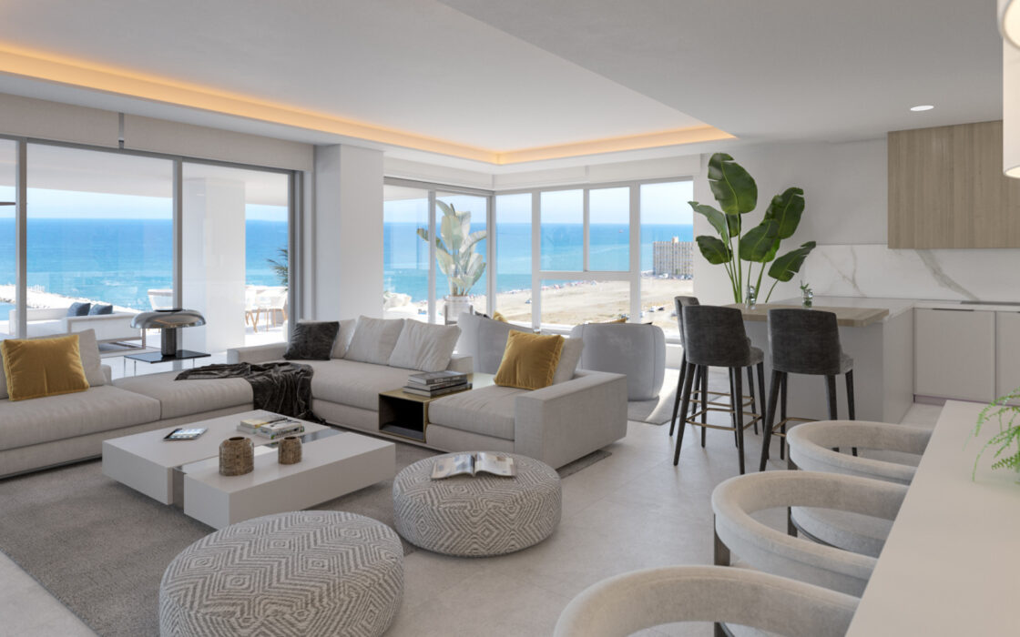 Апартаменти у моря в Малаге, 4 спальні, 369.15 кв.м.