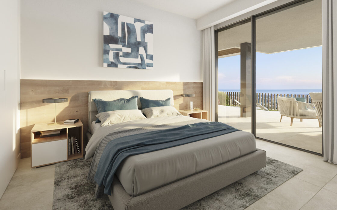 Квартиры 3-4 спальни с панорамным видом на море в Малаге