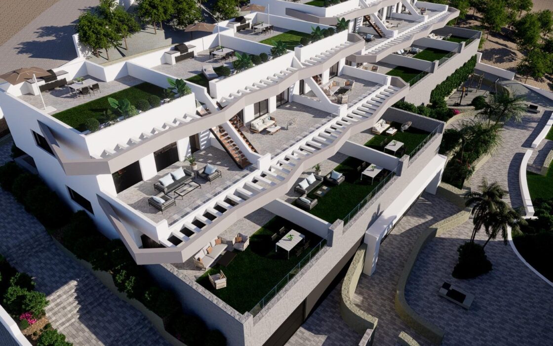 Квартиры с террасами в Балкон де Финестрат 202 кв.м у моря