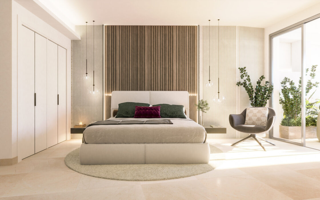 Трехкомнатные апартаменты с террасой в Марбелье 125,55 кв.м