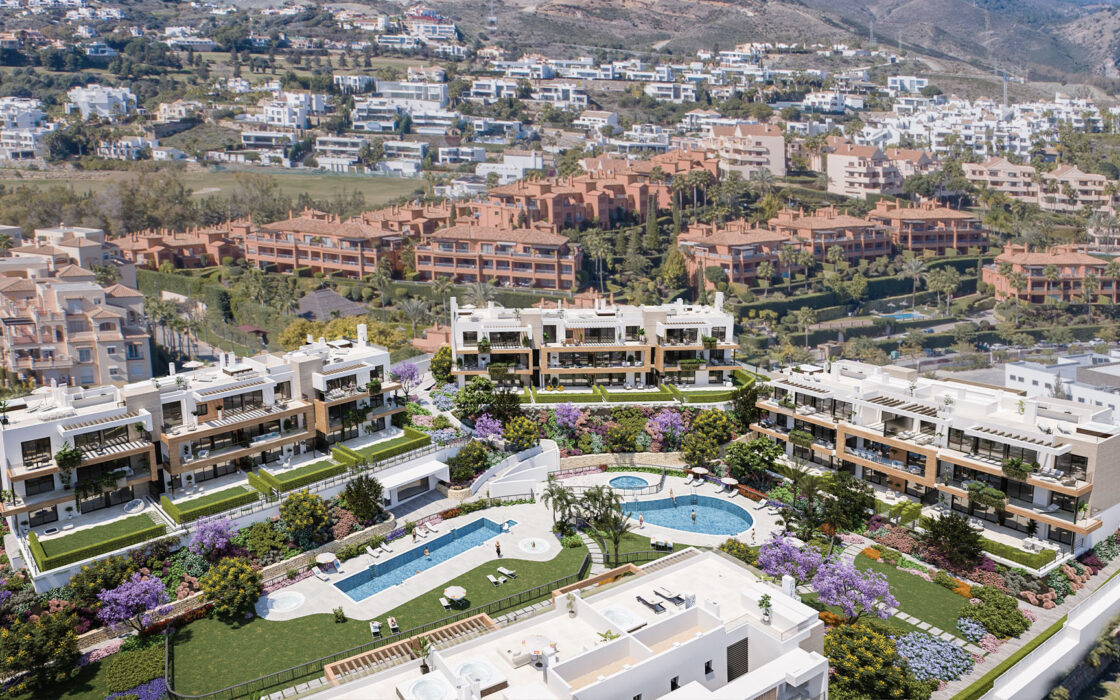 2-спальні апартаменти в Естепоні з терасою 140.62 кв.м