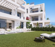 Двухспальные апартаменты на первом этаже в Михас-Коста с террасой 69.83 кв.м