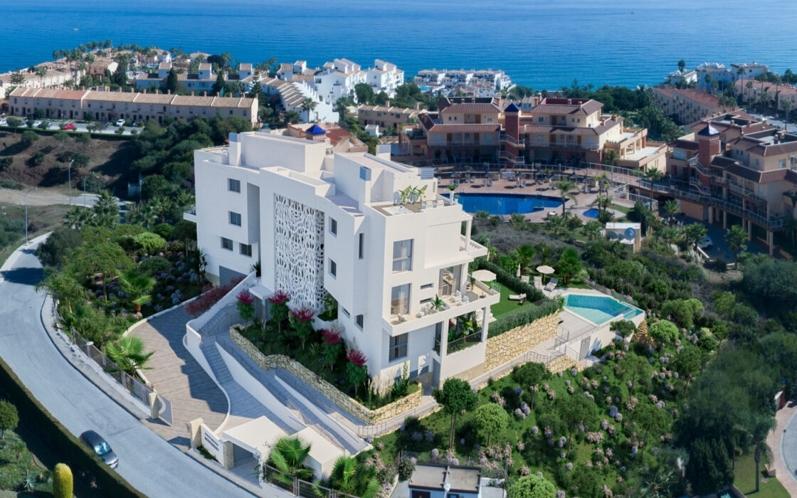 Двухспальные апартаменты на первом этаже в Михас-Коста с террасой 69.83 кв.м