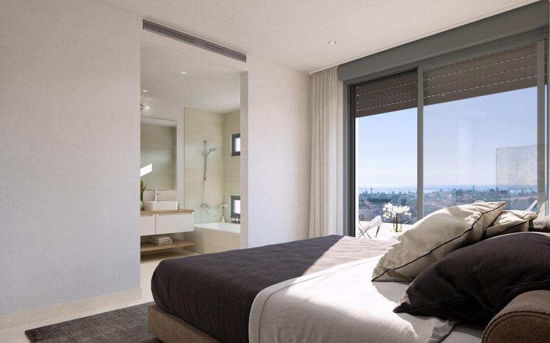 Двухспальные апартаменты на первом этаже в Михас-Коста с террасой 69.83 кв.м