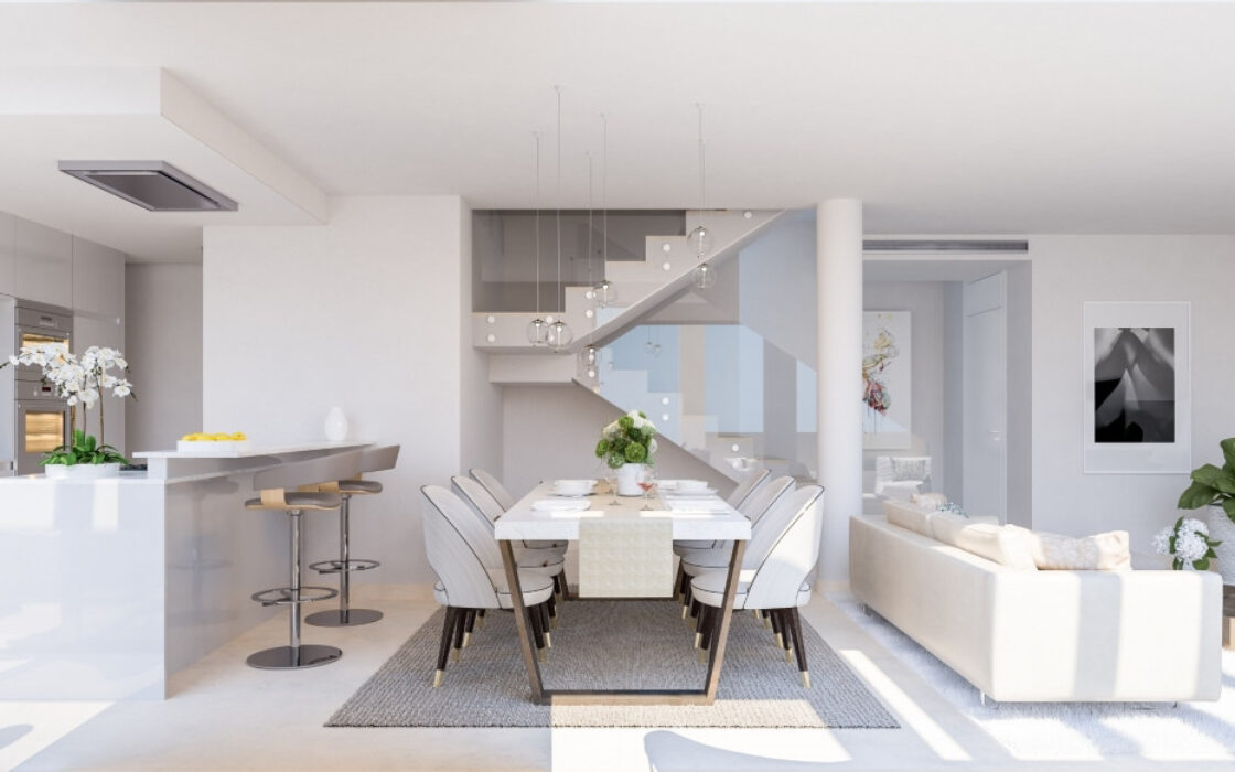 Двухспальные апартаменты на первом этаже в Михас-Коста с террасой 69.83 кв.м