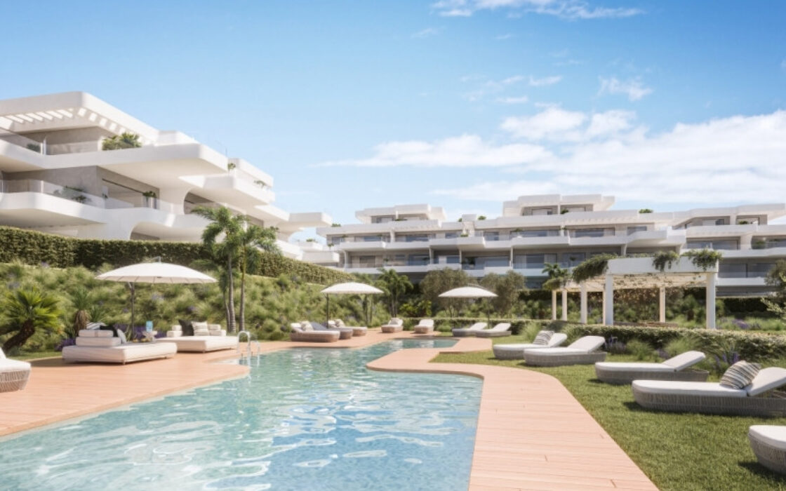 Апартаменти в Естепоні з терасою та 3 спальнями 98 кв.м