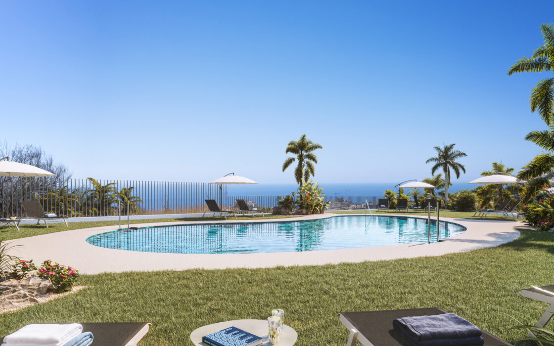 Эксклюзивные 3-комнатные апартаменты в Бенальмадене у моря