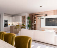 Двухкомнатные апартаменты с террасой в Бенальмадене 152 кв.м