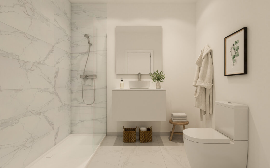 Двухкомнатные апартаменты с террасой в Бенальмадене 152 кв.м