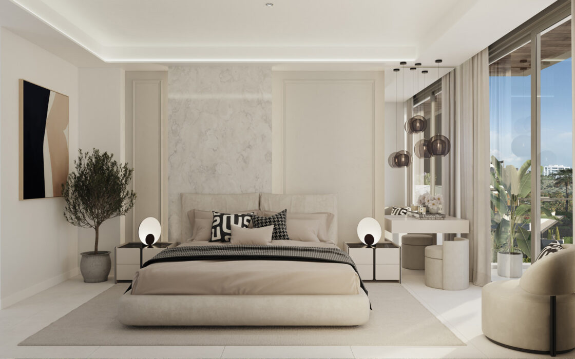 Четырехкомнатные апартаменты в Марбелье с террасой 255 кв.м