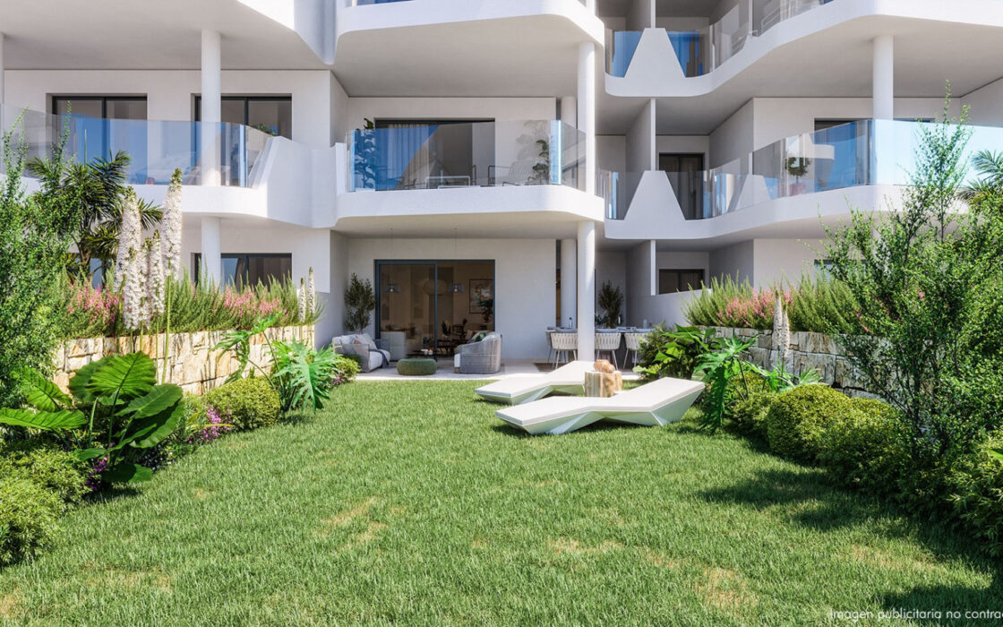 3-комнатные апартаменты с садом в Фуенхироле 92 кв.м