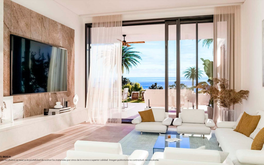 3-комнатные апартаменты с садом в Фуенхироле 92 кв.м