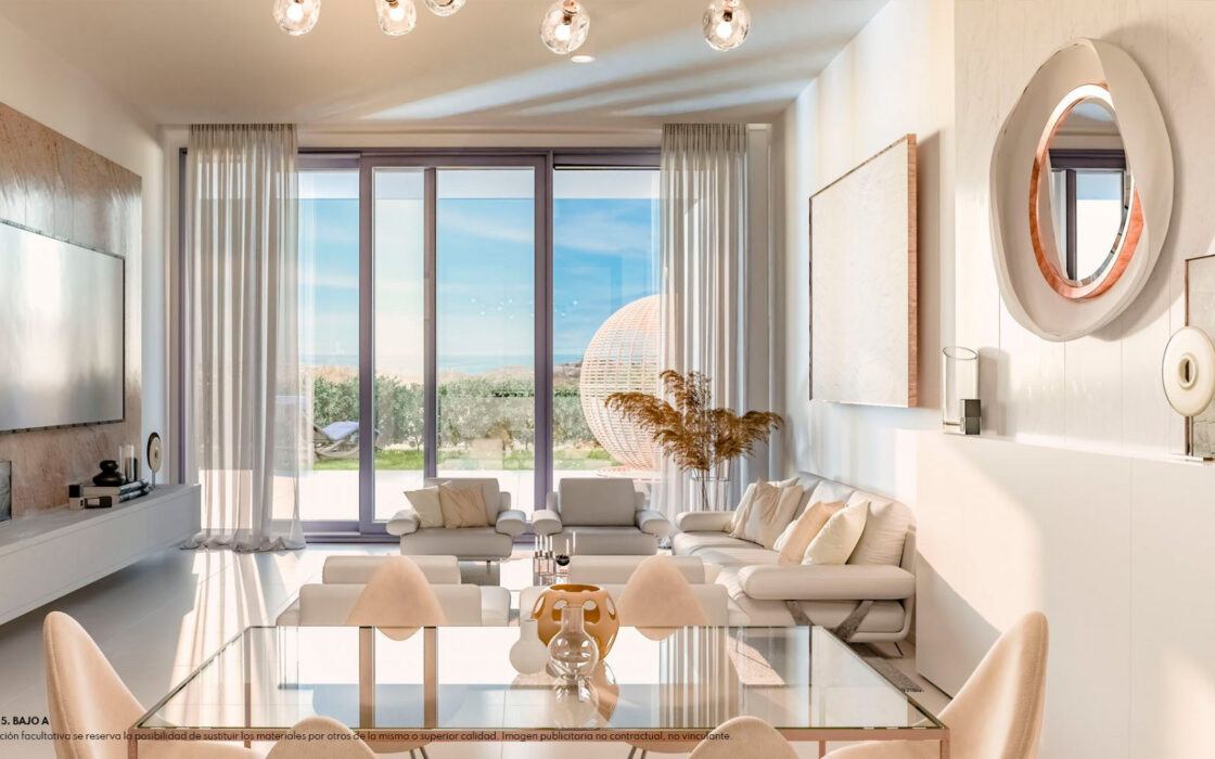 3-комнатные апартаменты с садом в Фуенхироле 92 кв.м