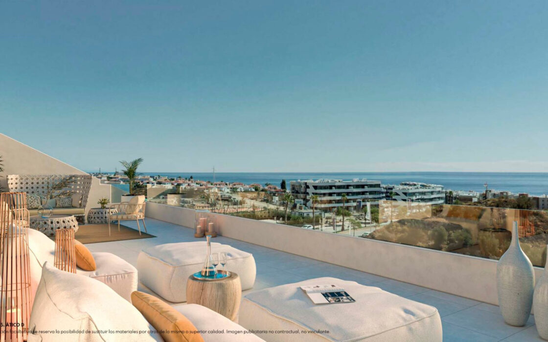 3-комнатные апартаменты с террасой в Фуенхироле, 93.1 кв.м