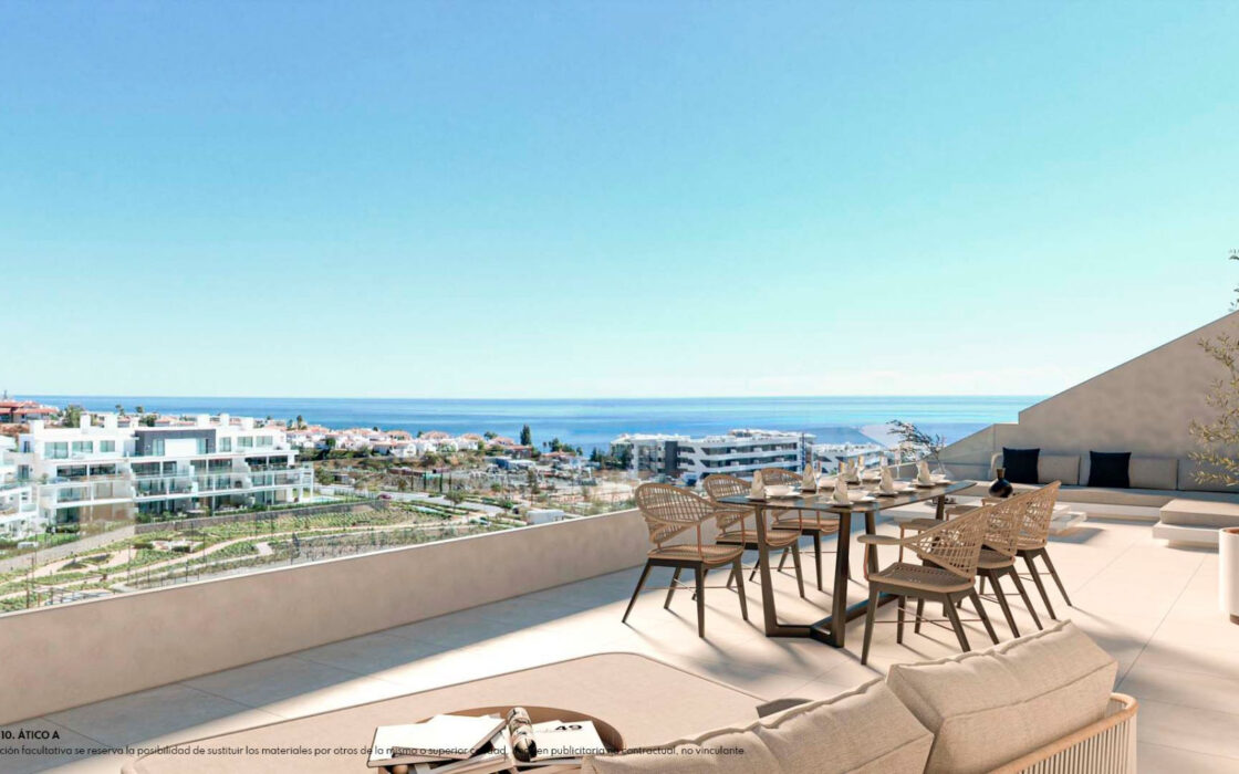 3-комнатные апартаменты с террасой в Фуенхироле, 93.1 кв.м